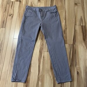 Garnet Hill Womens Gray Straight Leg Denim Jeans Size 14 Mid Rise Stretch